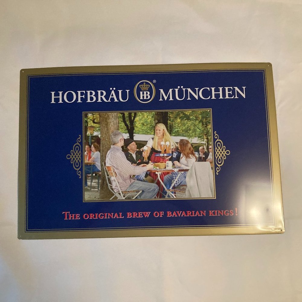 Hofbrau Metal Wall Sign.